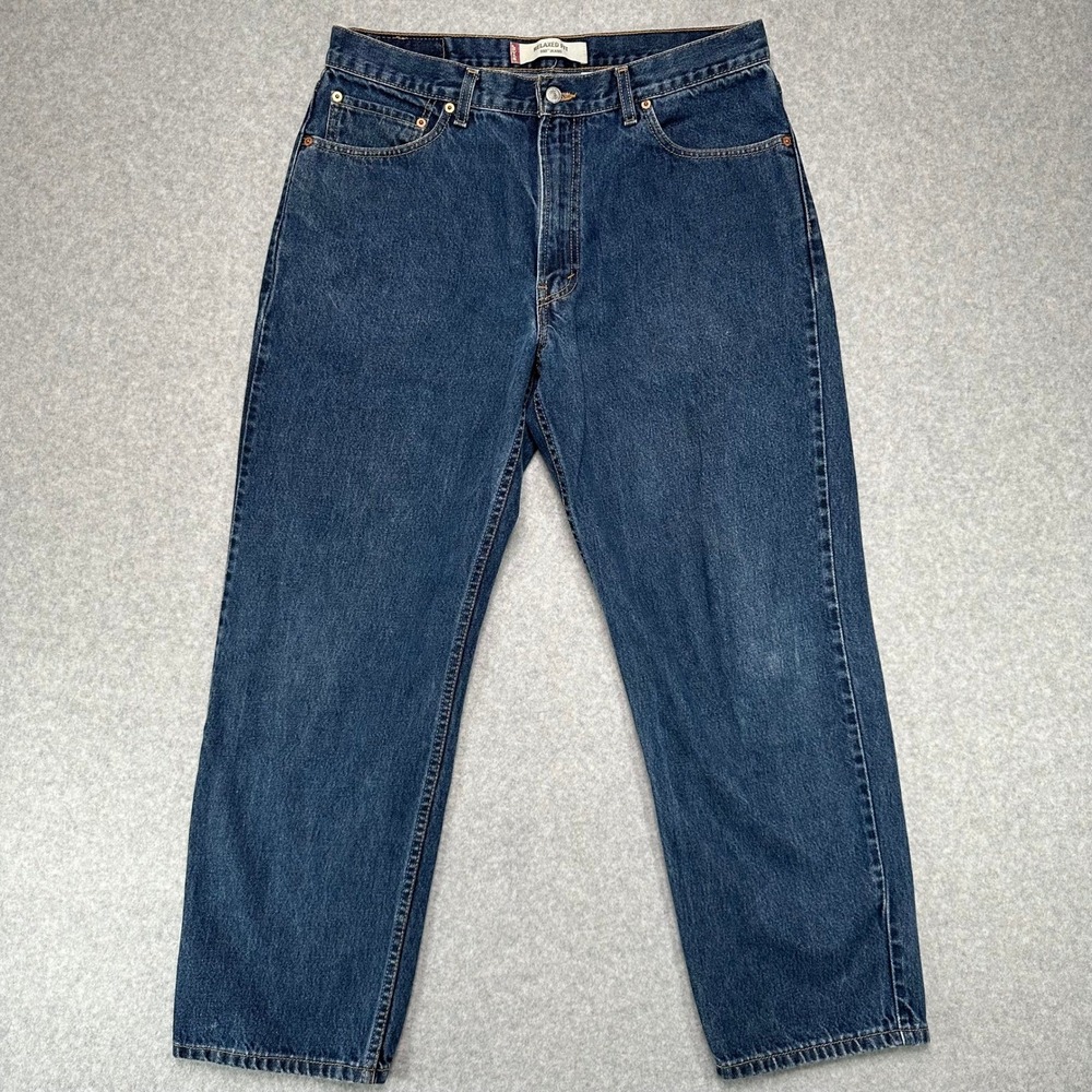 VTG Levi Strauss 550 Relaxed Fit Dark Wash Mens Jeans Size 36x30 Y2K 00s